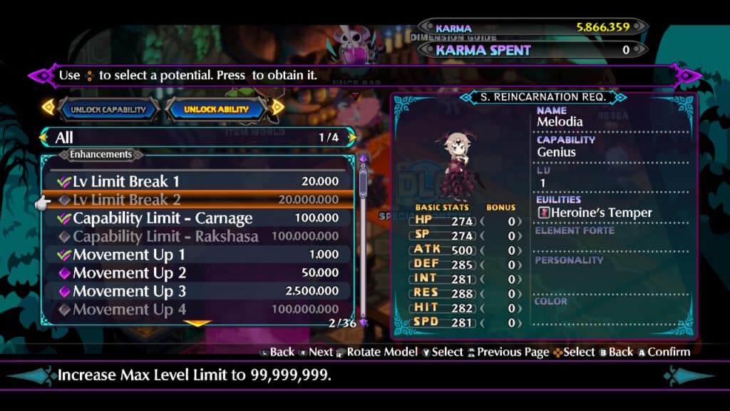 Disgaea 6: Defiance of Destiny - Super Karma Guide - Screenshot 02