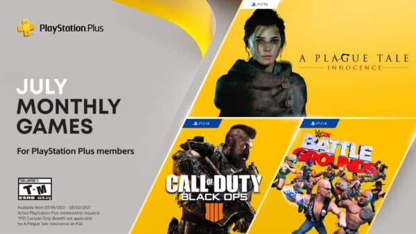 PlayStation Plus July 2021 Free Games Announced