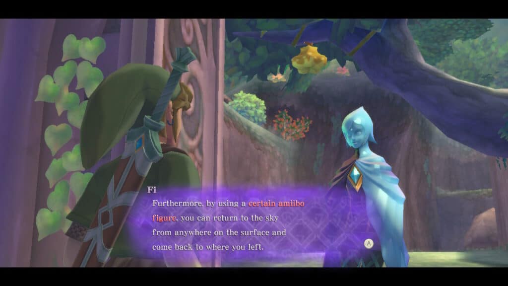 How to use the Zelda & Loftwing Amiibo in Skyward Sword HD - Screenshot 01