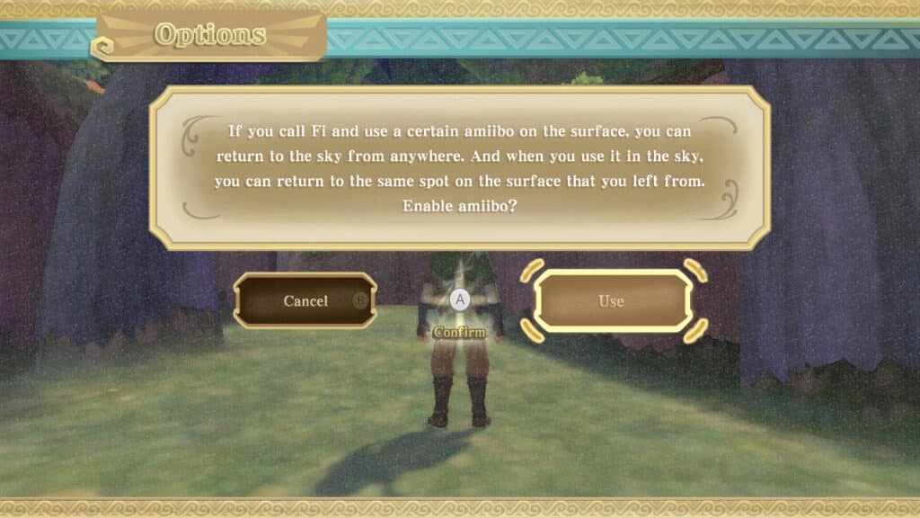 How to use the Zelda & Loftwing Amiibo in Skyward Sword HD - Screenshot 02