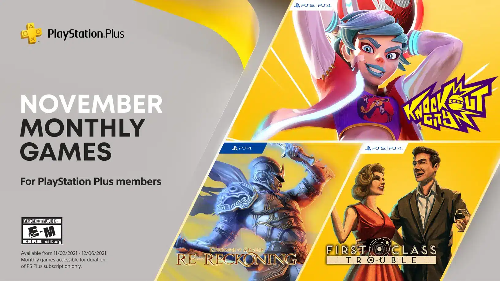 PlayStation Plus November 2021 Games Announced; Includes Multiple VR Titles 1