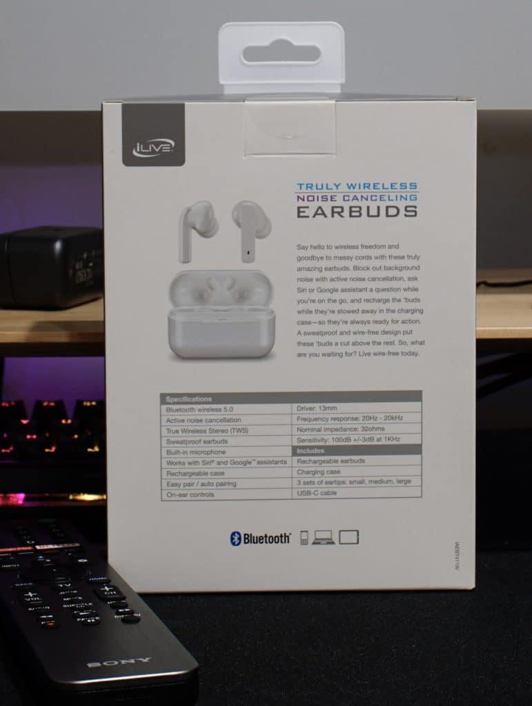 iLive Truly Wireless Noise Cancelling Earbuds (IAEBT411) Review 3