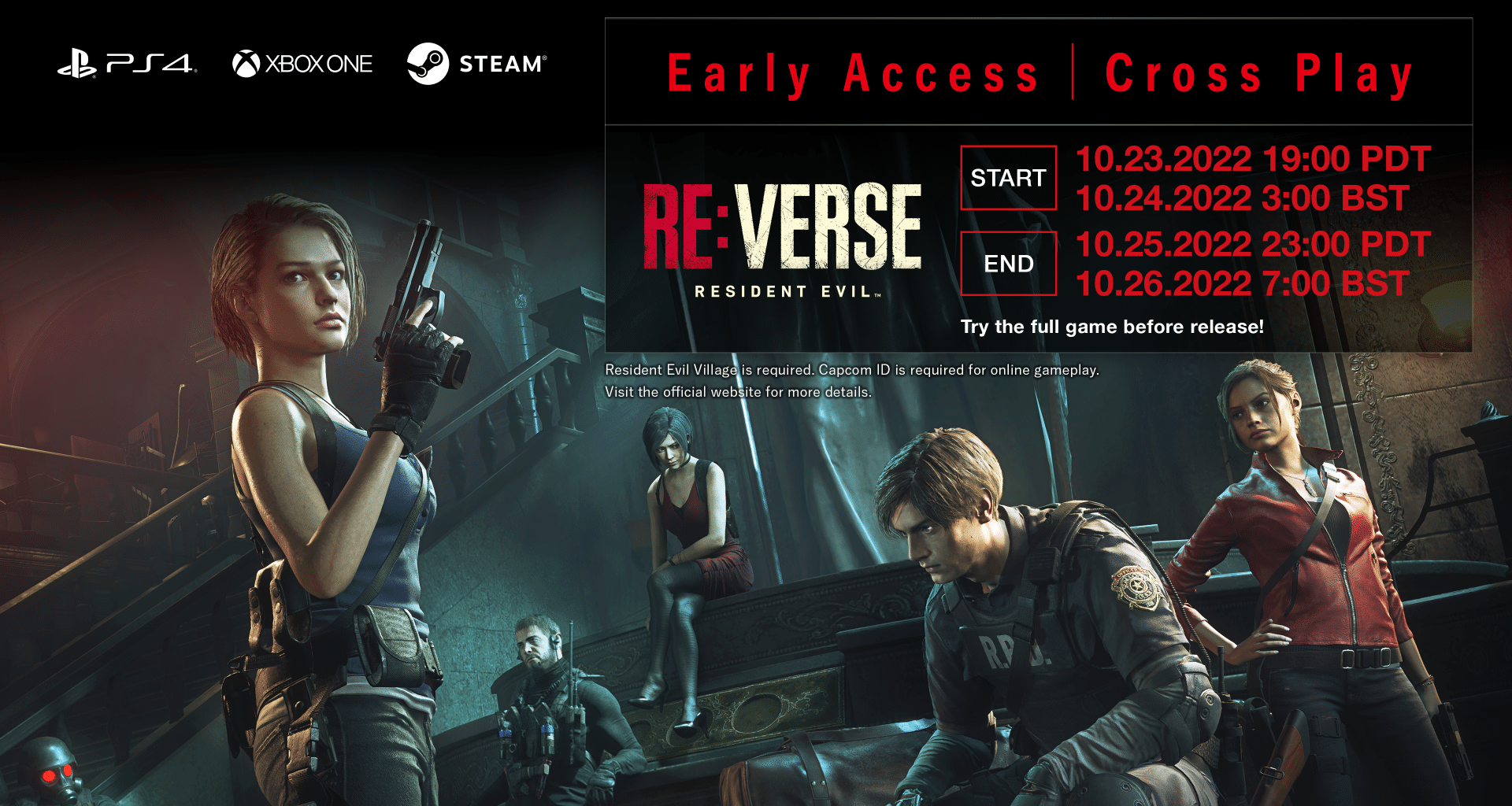 Resident Evil Re:Verse Roadmap Released; Early Access Announced 1