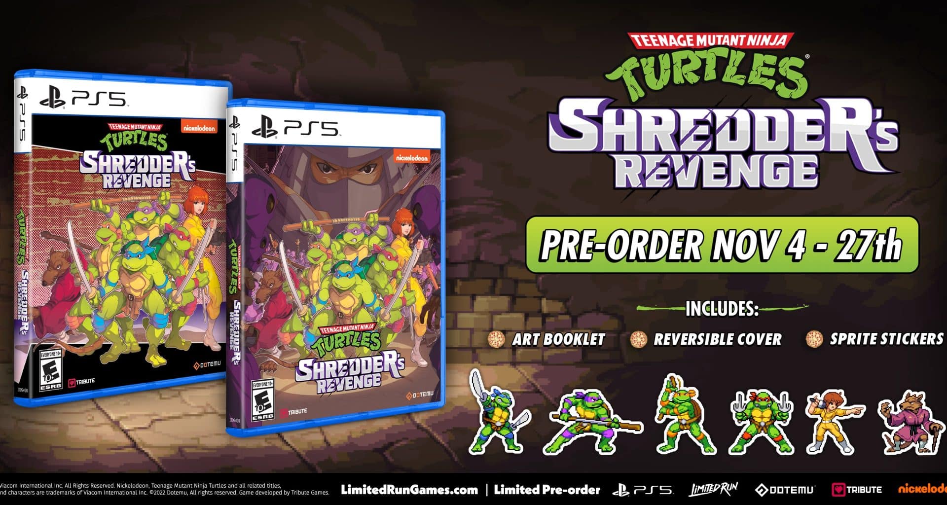 Teenage Mutant Ninja Turtles: Shredder's Revenge Releases for PlayStation on November 15 1