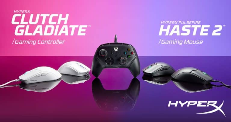 HyperX Announces Pulsefire Haste 2 and Wired Xbox Controller Clutch Gladiate 1