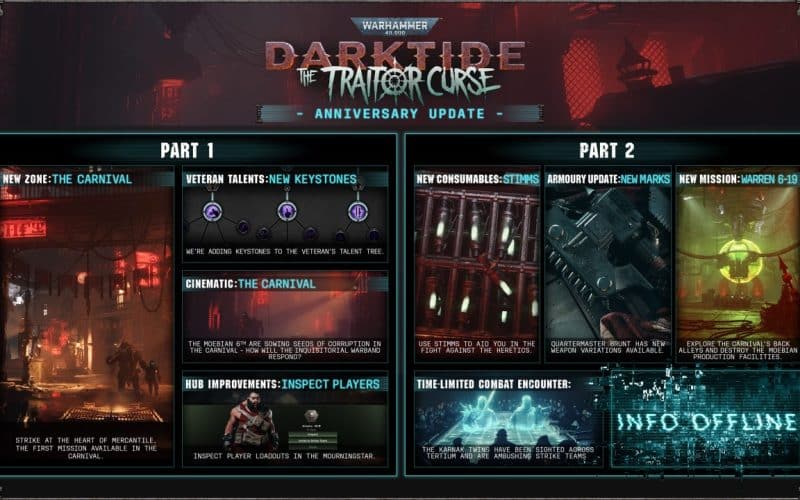 Warhammer 40000: Darktide Traitor Curse Anniversary Update 2 Drops in Time for the Holidays