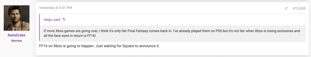 Final Fantasy XVI Expected to Launch on Xbox Soon